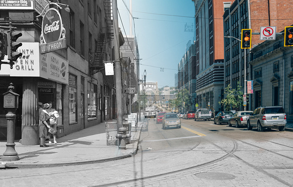 Time Warp - Ninth and Penn - 1943 and 2015 copy