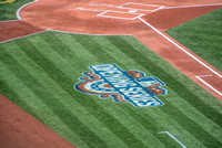 The Opening Series field markings at PNC Park for Opening Day 2016
