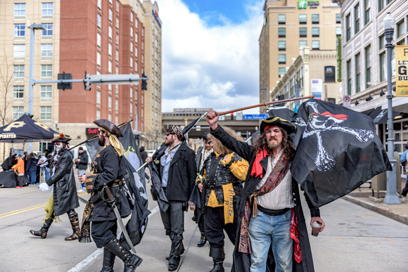 The 'other' Pirates outside PNC Park on Opening Day 2016