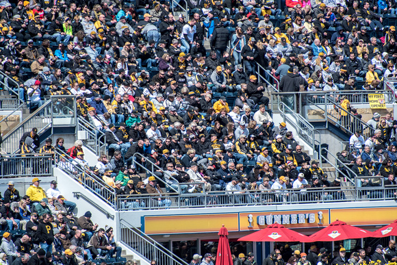 Fans have a great view from the upper deck at PNC Park in Pittsburgh on Opening Day 2016