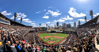 Panorama of PNC Park during the national during - Pittsburgh Pirates Home Opener 2016 - Print