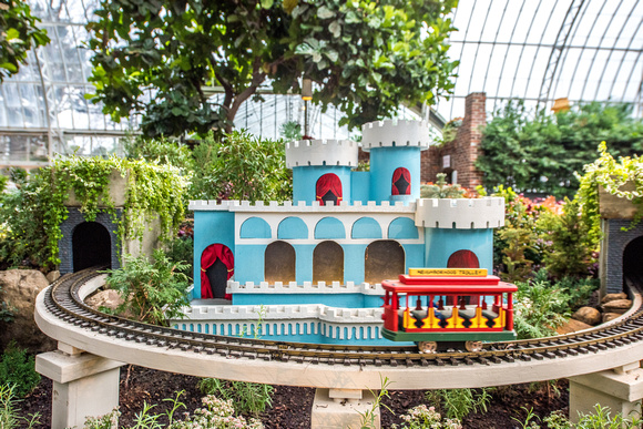 Phipps Conservatory in Pittsburgh - Winter 2016 Light Show and Train Display - 007