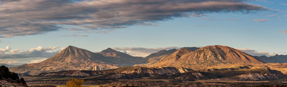 Panorama of Coal Mountain in Colorado