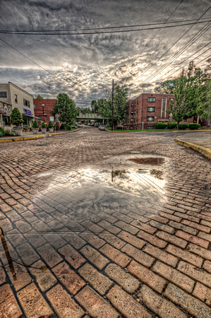 Reflections in the cobblestone HDR