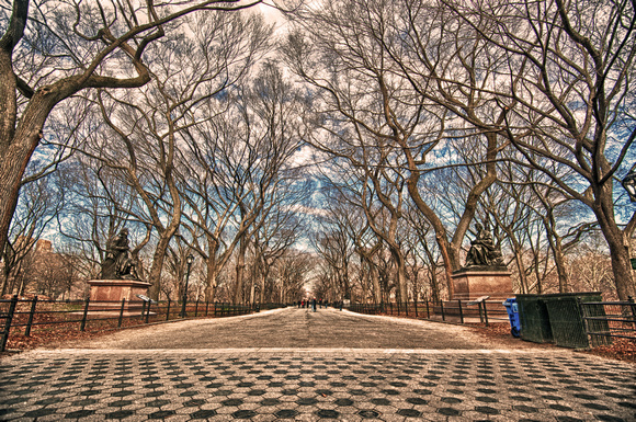 The Mall in Central Park HDR