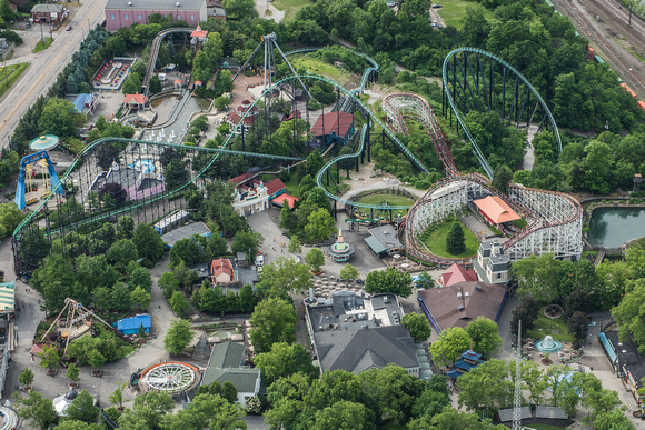 View of Kennywood Park from above
