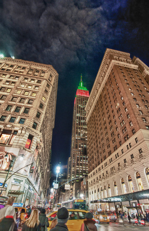 Empire State Building, Christmas Time HDR