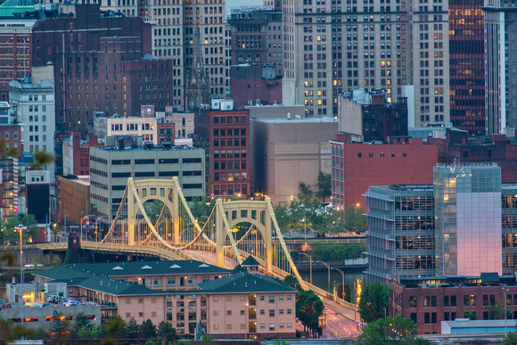 Rachel Carson Bridge in Pittsburgh at dawn