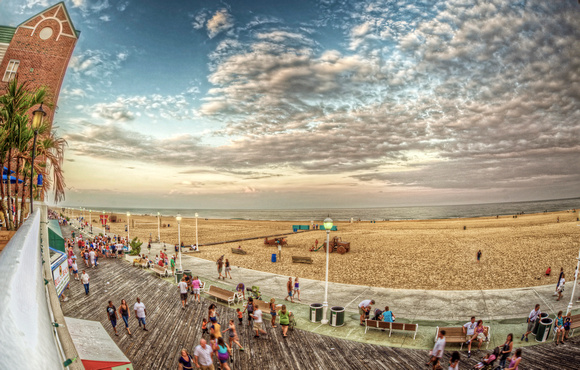 View of Boardwalk from above HDR