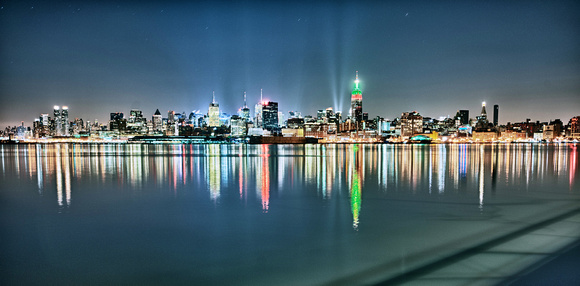 New York City skyline from Hoboken HDR