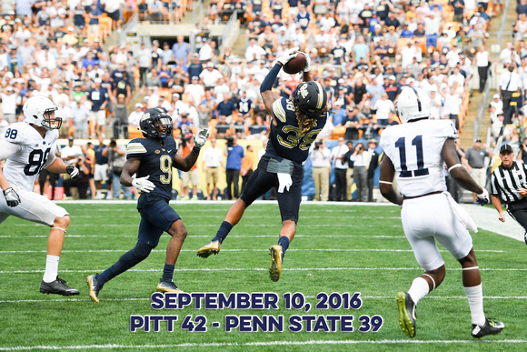 Ryan Lewis interception during Pitt vs. Penn State Game