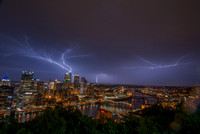 Lightning over Pittsburgh from Mt. Washington in the Spring 2014 038