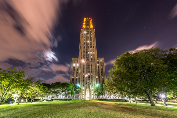 Victory Lights - Cathedral of Learning - Penn State 2016