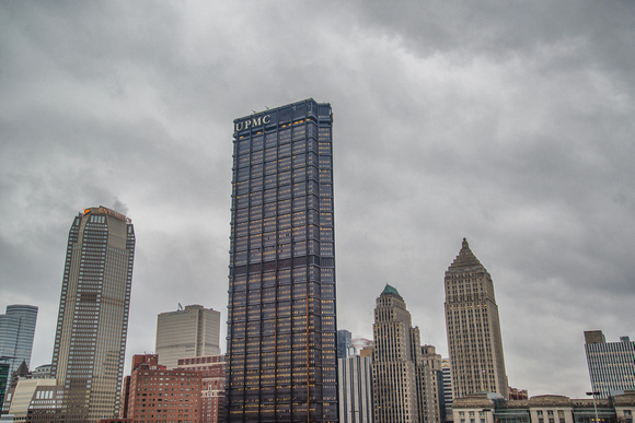 Clouds over downtown Pittsburgh