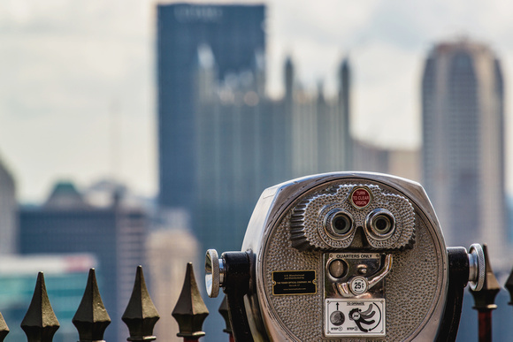 Viewfinder and Pittsburgh skyline