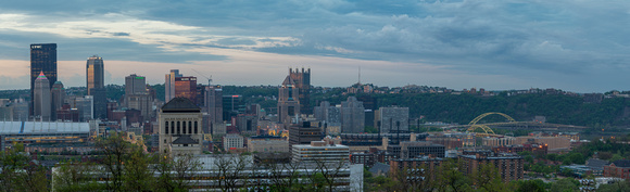 Panorama of Pittsburgh from the North Side in the morning