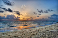 Morning sun in Punta Cana HDR