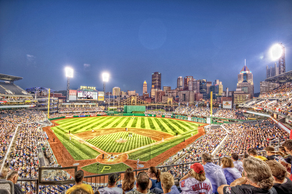 PNC Park at night HDR