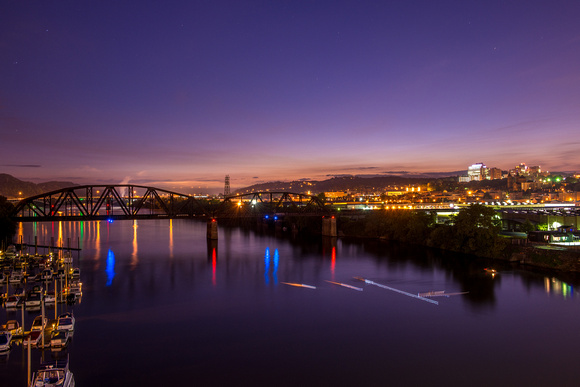 View up the Allegheny River in Pittsburgh