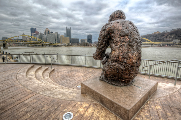Mr. Rogers Statue on the North Shore of Pittsburgh HDR