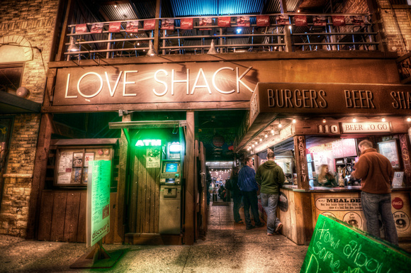 Love Shack - a bar at the Ft. Worth Stockyards HDR
