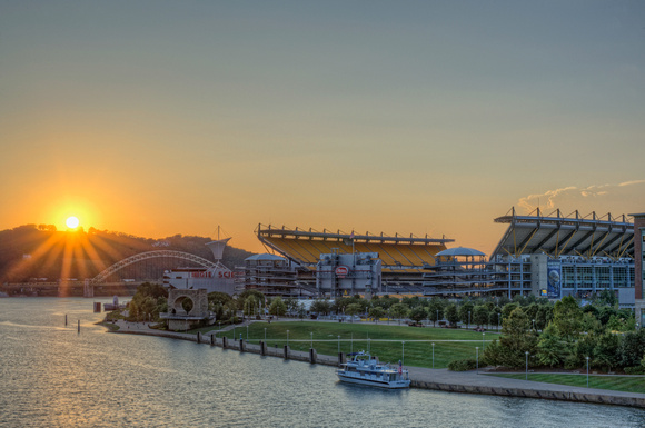 Heinz Field at sunset HDR