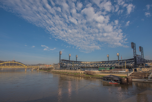 PNC Park in Pittsburgh waits for Opening Day to begin