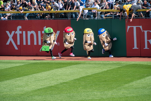 The great Pierogie Race at PNC Park on Opening Day