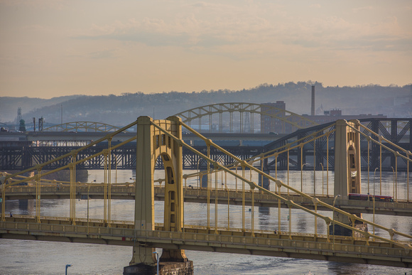 Bridges of Pittsburgh at sunrise