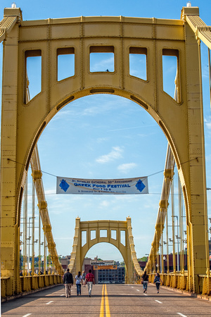 The supports for the Roberto Clemente Bridge HDR