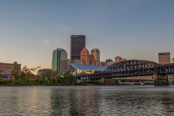 A unique view of the Pittsburgh skyline from the North Shore HDR