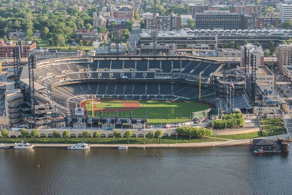 Aerial view of PNC Park in Pittsburgh