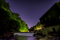 A shooting star over the old mill at McConnells Mill