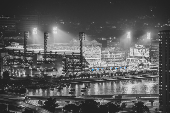 PNC Park at Night - Selective Color