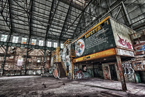 Factory rules at Carrie Furnace HDR