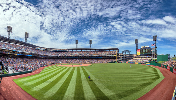Panorama of PNC Park from right field