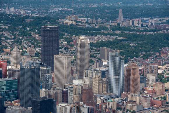 Two Towers of Pittsburgh from above