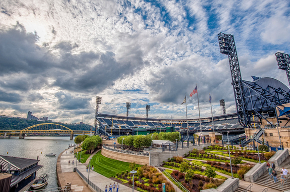 PNC Park after the last home game for the Pittsburgh Pirates HDR
