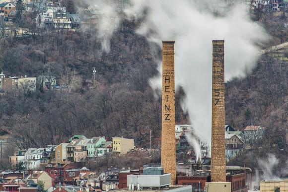Heinz 57 Smokes Stacks long exposure in Pittsburgh