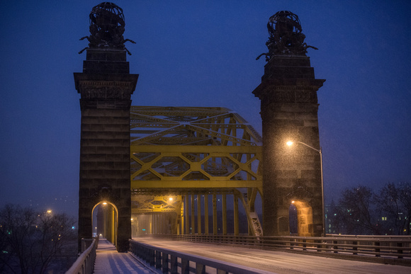 The 16th Street Bridge in the snow HDR