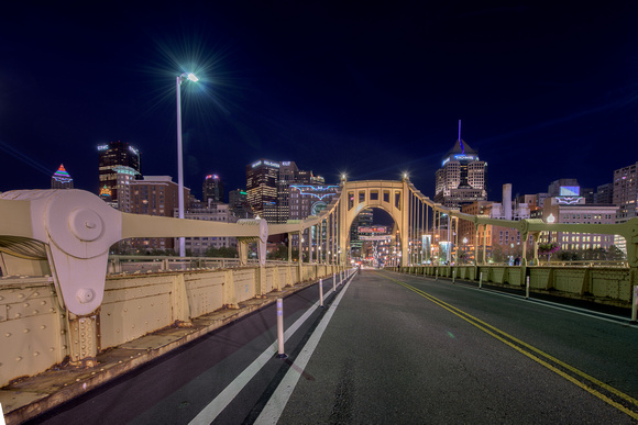 Three Bat Signals light up downtow Pittsburgh