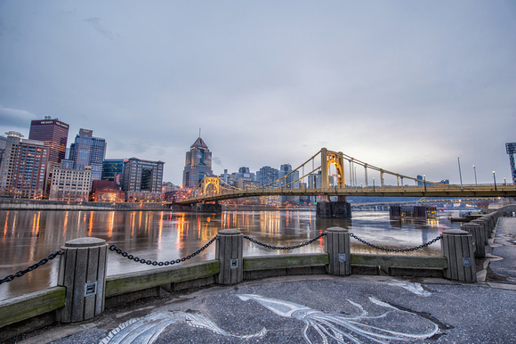 A cold winter day in Pittsburgh HDR