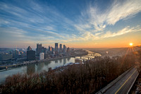 Start of a new day in Pittsburgh