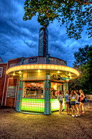 Waiting at an ice cream stand at Kennywood Park in Pittsburgh