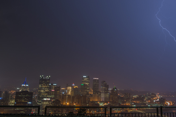 Lightning over Pittsburgh from Mt. Washington in the Spring 2014 013