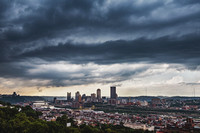 Storms over Pittsburgh from the South Side Slopes