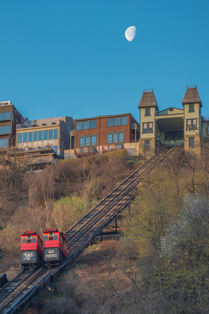 The Duquesne Incline rises to the moon