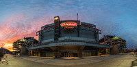 Heinz Field panorama at sunset in Pittsburgh
