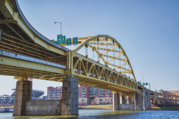 The Ft. Duquesne Bridge in Pittsburgh