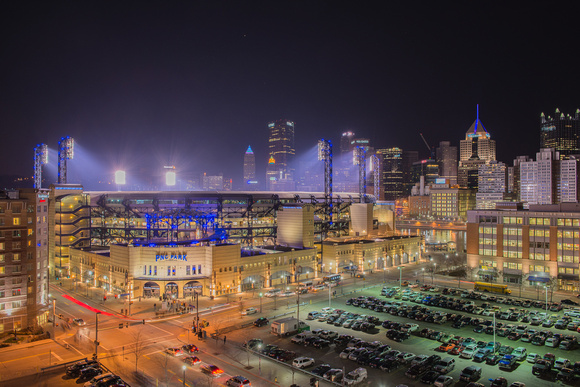 PNC Park and the Pittsburgh skyline